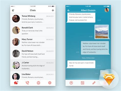 However, with so many options out there, making the right choice can seem impossible. Messaging App UI Freebie by Igor Savelev | Dribbble | Dribbble