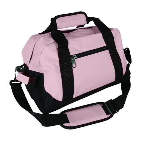 Small Duffle Bag 2 Tone Fashion Gym Travel Sport Bag Pink Woman Girl