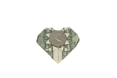 Cool Origami Dollar Heart Step By Step Guide Advance Origami