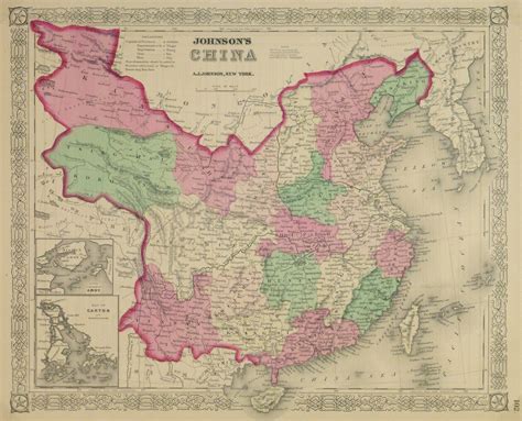 China Map 1868 Original Art Antique Maps And Prints