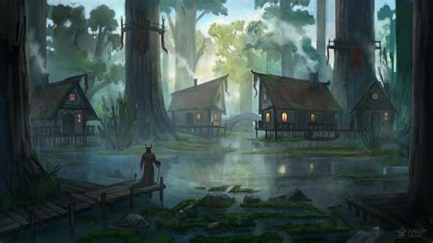 Artstation The Hidden Village