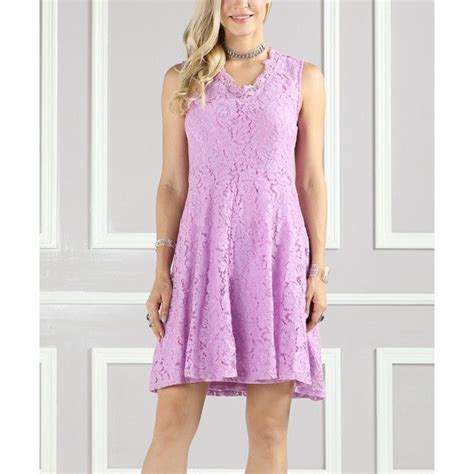 Suzanne Betro Lavender Lace A Line Dress 25 Liked On Polyvore