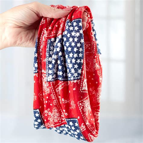 Patriotic Red White And Blue Scarf Fourth Of July