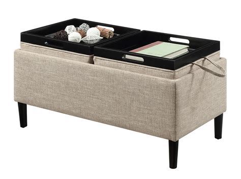Maybe you would like to learn more about one of these? Designs4Comfort Magnolia Storage Ottoman with Trays R8-155 ...