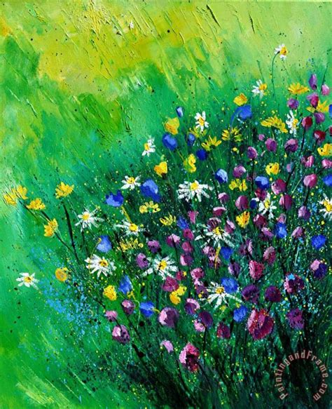 Pol Ledent Wild Flowers Painting Wild Flowers Print For Sale