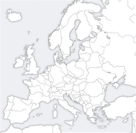 Here is the outline of the map of europe with its countries from world atlas. A Blank Map Thread | Page 78 | alternatehistory.com