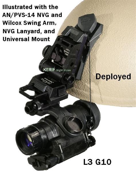 Wilcox L3 G10 Nvg Mounts 28300g10a 28300g10b Mich Ach Helmet