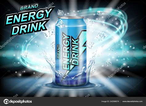 To bid please add your design to your bid (please don't bid without. Energy drink label ads with ice cubes on dark background ...