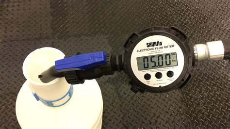Shurflo Flow Meter Calibration Youtube