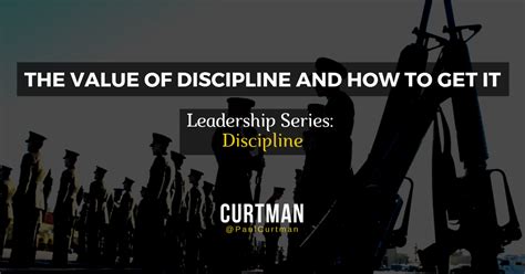 Leadership Series Discipline How To Have It