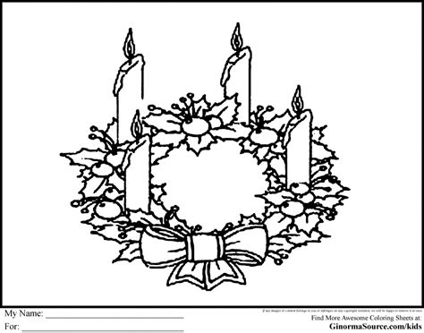 This advent coloring page shows the arrangement of four candles placed over a wreath to symbolize four virtues of life. Advent Wreath Coloring Pages - Coloring Home