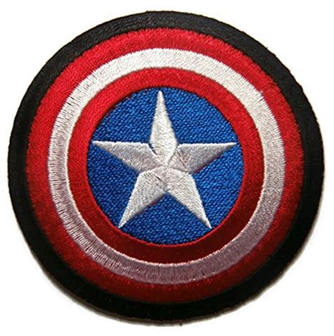 Buy Captain America Patch Iron On Sew On Embroidered Patch Application