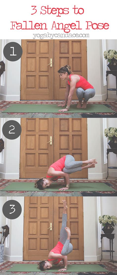 3 Steps To Fallen Angel Pose — Yogabycandace In 2020 Easy Yoga Yoga