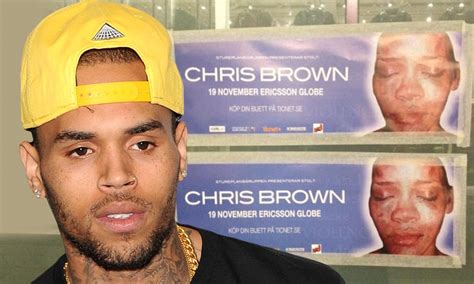 Rihanna S Battered Face Featured On Chris Brown Concert Posters As Singer Targeted In Anti