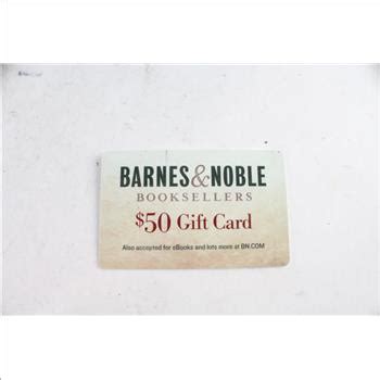 You can use these at the checkout to get your books, collectibles, calendars, and more for less. Barnes & Noble Gift Card, $50.00 | Property Room