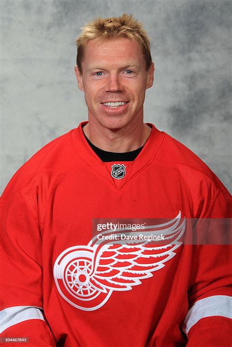 Kris Draper Of The Detroit Red Wings Poses For His Official Headshot