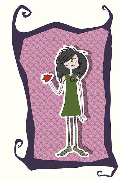 Cartoon Of A Sad Emo Girl Illustrations Royalty Free Vector Graphics