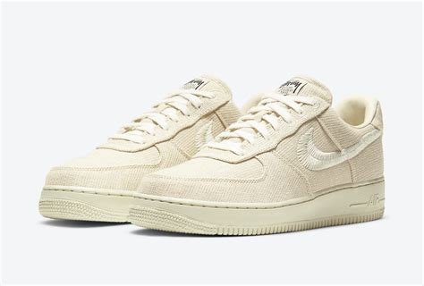 Stussy X Nike Air Force 1 Low ‘fossil Cz9084 200 Sneaker Style