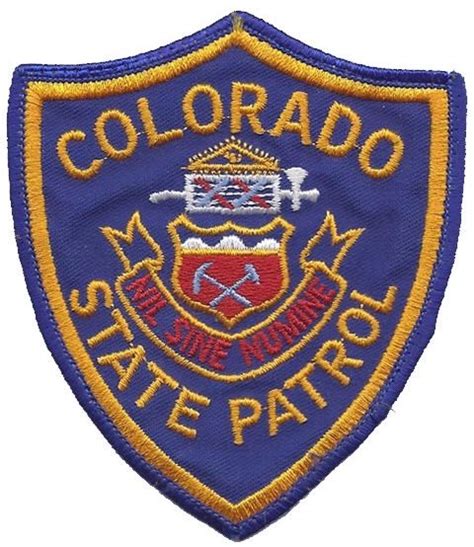 Colorado State Patrol Obsolete Patch Police Patches State Police