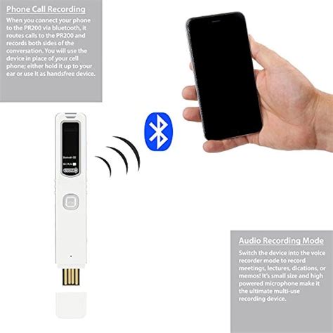 Pr200 Bluetooth Cell Phone Call Recording Device Iphone Android Mobile