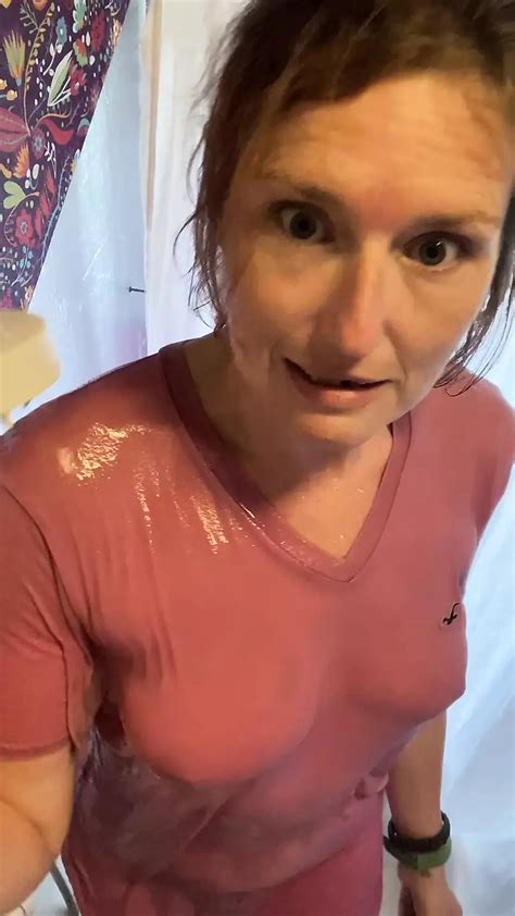 wet t shirt wednesday at hang gang hq saw rachel wriggler get in the shower wearing her pj top