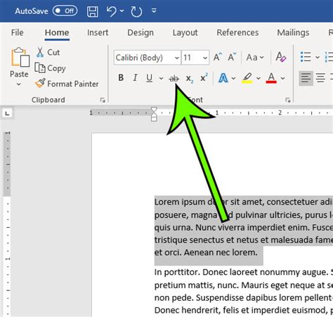How To Draw A Line Through Text In Word For Office 365 Support Your Tech