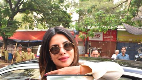 Priyanka Chopra Steps Out To Vote In Mumbai Wearing A Tone On Tone Look