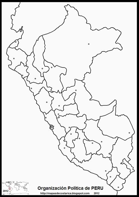 Mapa Politico Del Perú En Blanco Imagui