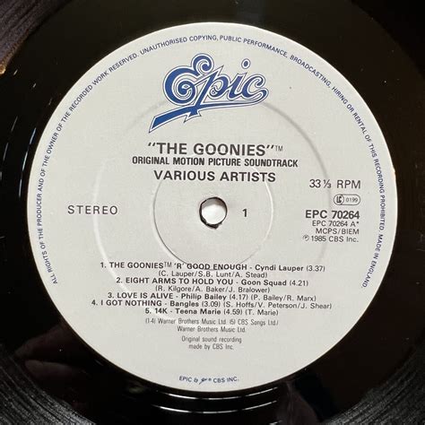 The Goonies Original Motion Picture Soundtrack For Sale Elvinyl