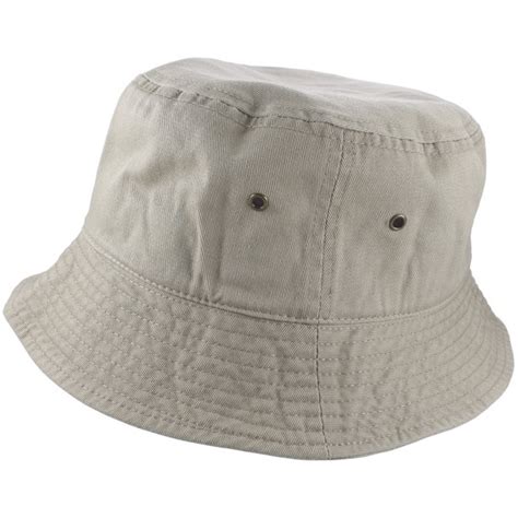 Gelante Bucket Hat 100 Cotton Packable Summer Travel Cap Putty Lxl