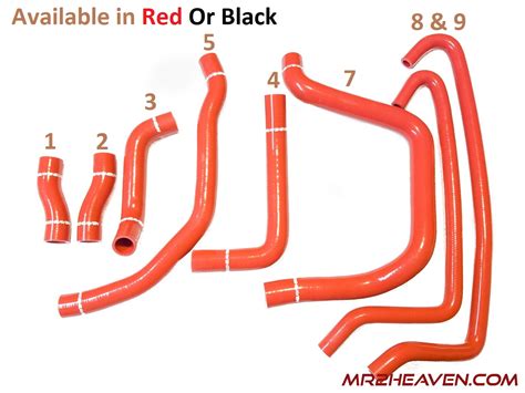 Mr2heaven Silicone Coolant Hose Kits Black And Red Availablen Mr2