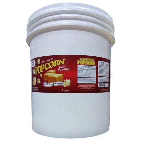 Óleo Vegetal Sabor Manteiga Galão De 18 Litros Flavored Popcorn