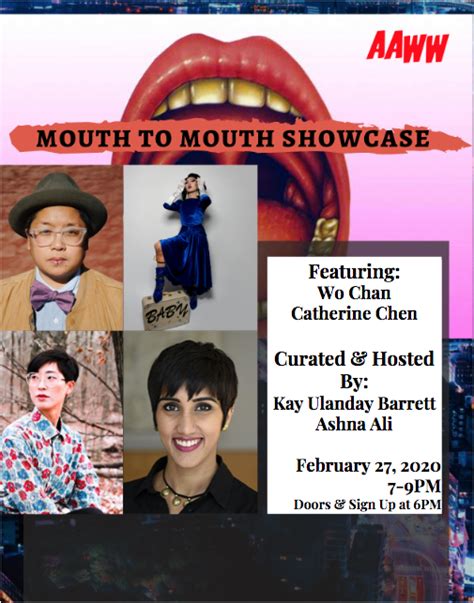 Mouth To Mouth Showcase Asian American Writers Workshop