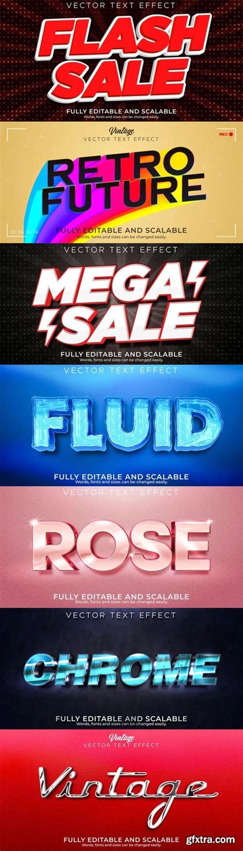 14 Text Effects Vector Styles Templates Gfxtra