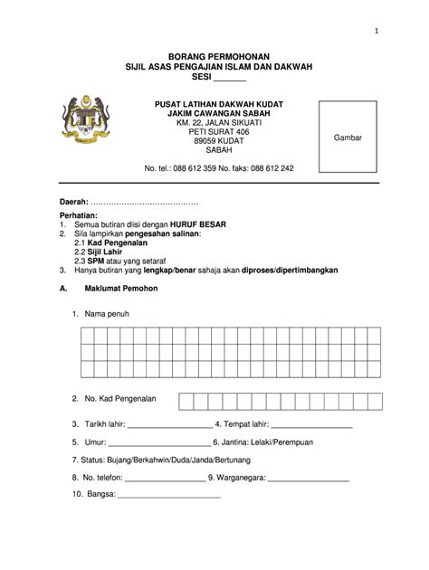 8 march · ranau, malaysia ·. Ipdas Kudat - Fill Online, Printable, Fillable, Blank ...