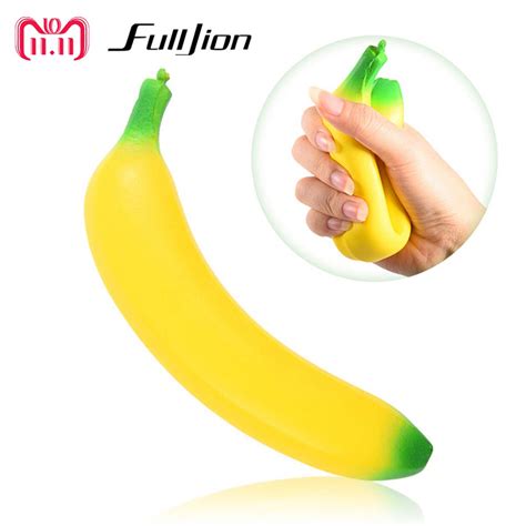 Fulljion Fun Squishy Slow Rising Banana Entertainment Stress Relief
