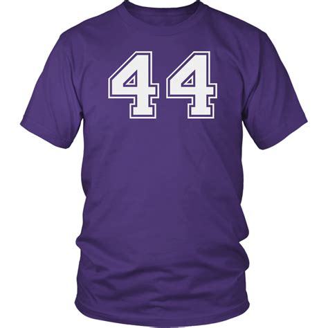 Mens Vintage Sports Jersey Number 44 T Shirt For Fan Or Player 44 Sports Jersey Vintage