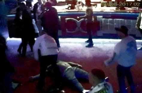 Canberra Strip Club Brawl Caught On Cctv Daily Mail Online