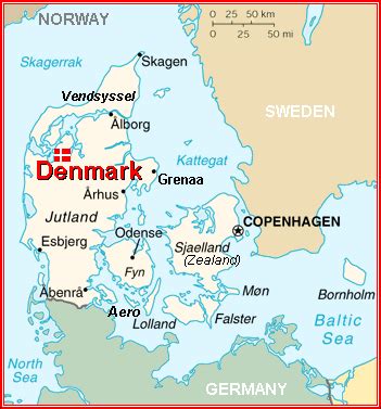 Map of denmark > locator maps: Denmark Map