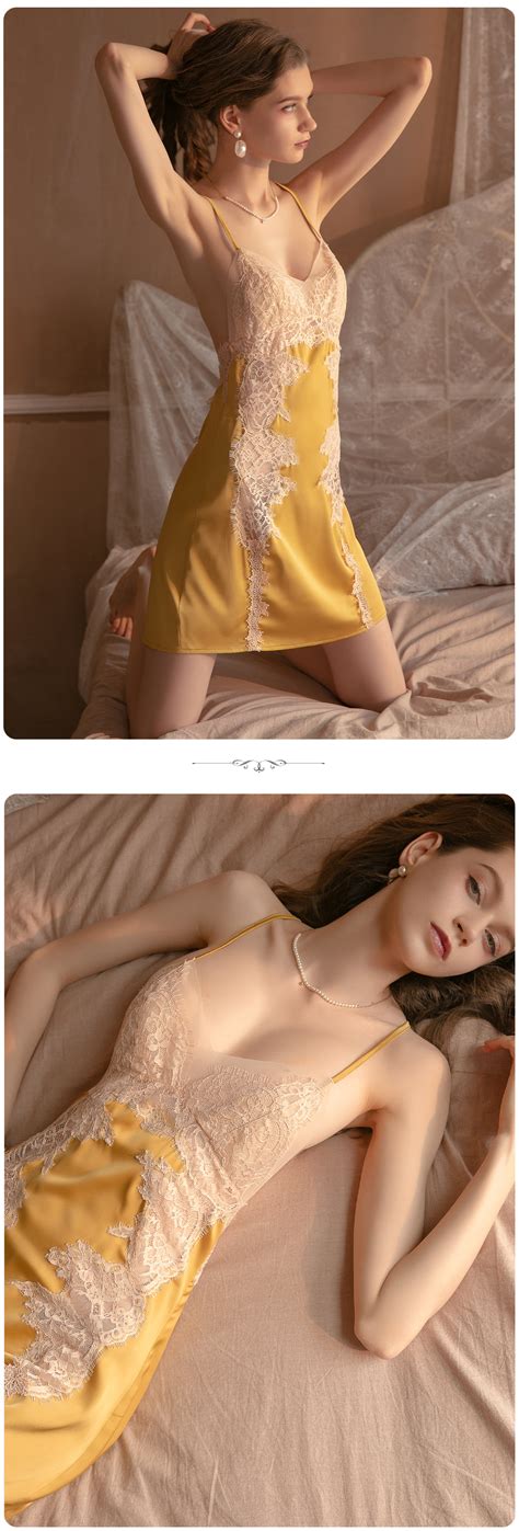 Sexy Sheer Lace Slip Nightgown Backless Sleepwear Florashe