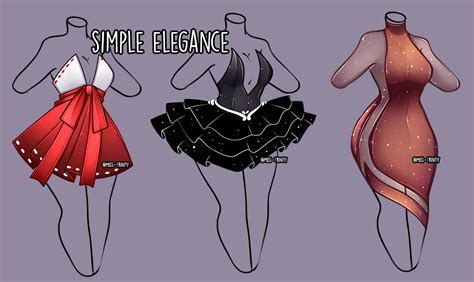 Simple Elegance Outfit Adopt Close By Miss Trinity On Deviantart