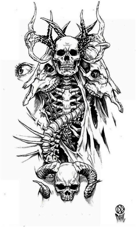 Https://tommynaija.com/tattoo/dark Art Skull Tattoo Designs Drawing Ideas