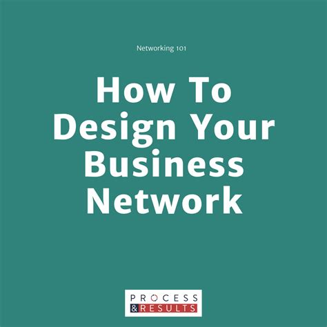 How To Design A Business Network From Scratch Process And Results