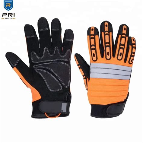 Hi Vis Orange Mechanic High Oilfield Impact Protection Gloves Buy