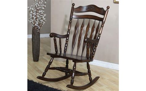 Traditional Rocking Chair 701019 Dark Walnut Bella Esprit