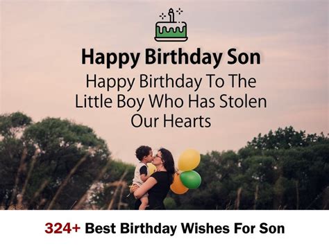 324 Best Birthday Wishes For Son 2022