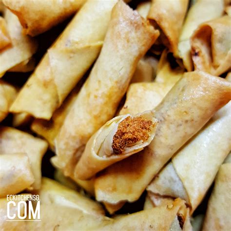 spring rolls air fried roll floss pork mini eckitchensg chicken fortune recipe recipes goodies dishmaps vietnamese easy sweet sold cooking