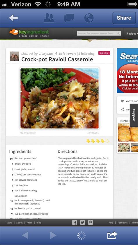 Here's another crockpot italian dish! Crockpot Ravioli Casserole (With images) | Crock pot ...