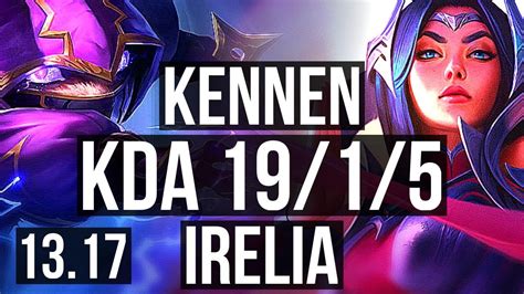 Kennen Vs Irelia Top Legendary Solo Kills M Mastery