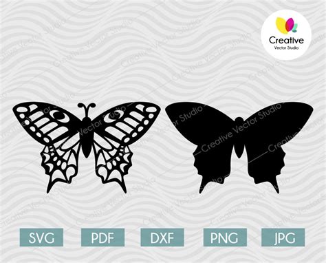 3d Butterfly Svg 2 Cutting Template Creative Vector Studio